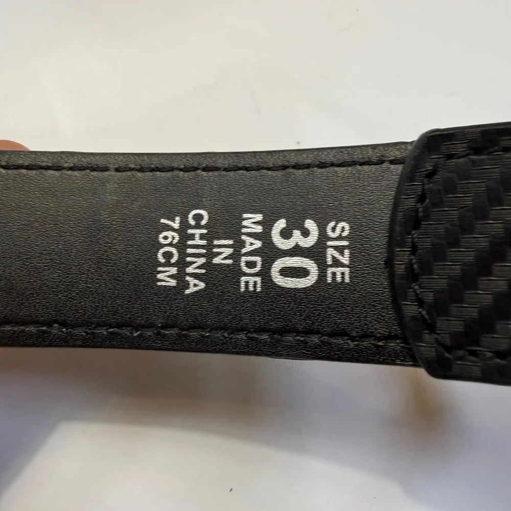 Blackhawk CQC Holster Belt Black Carbon Fiber Finish Tactical Dress Belt Size 30